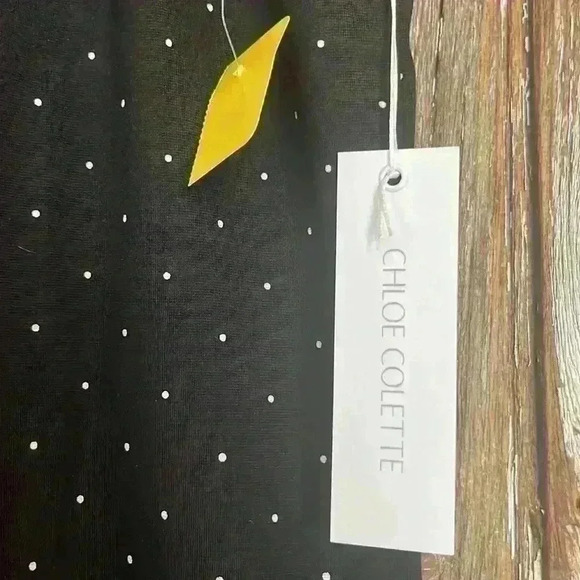 NWT CHLOE COLETTE DRESS “Odessa Fitted Mini Dress (pindot) - Picture 4 of 5